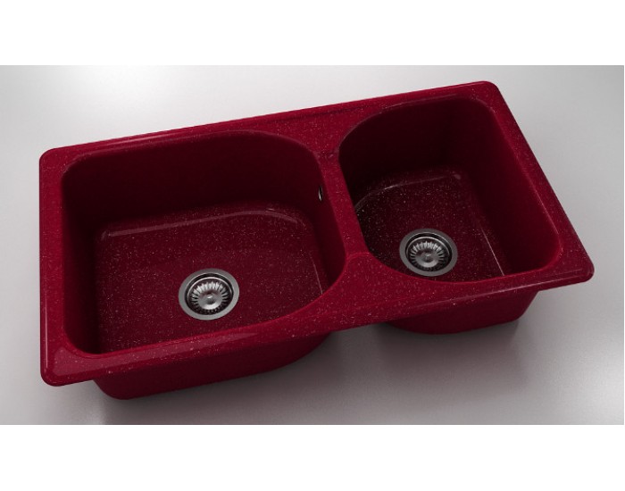 Mивка Classic 213, Polymer marble, 20 Сребрист виолет, с включен сифон