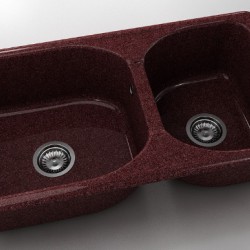  Mивка Classic 213, Granicite, 100 Bordo, с включен сифон  - Кухня