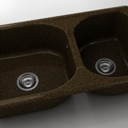  Mивка Classic 213, Granicite, 338 Brownie, с включен сифон  - Кухня