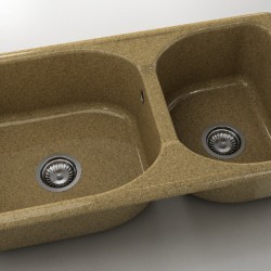  Mивка Classic 213, Granicite, 343 White Frappe, с включен сифон  - Кухня