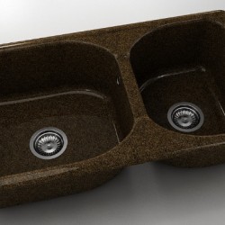  Mивка Classic 213, Granicite, 349 Sandstone, с включен сифон  - Кухня