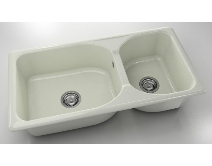 Mивка Classic 214, Polymer marble, 02 Полярен гранит, с включен сифон