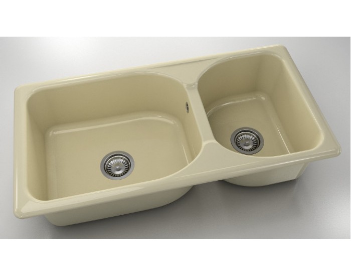 Mивка Classic 214, Polymer marble, 03 Жасмин, с включен сифон