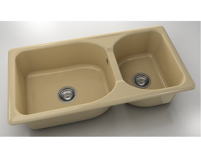 Mивка Classic 214, Polymer marble, 05 Капучино гранит, с включен сифон