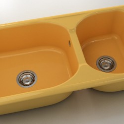  Mивка Classic 214, Polymer marble, 06 Андалусия, с включен сифон  - Кухня