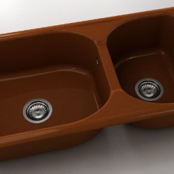  Mивка Classic 214, Polymer marble, 07 Азалия, с включен сифон  - Кухня