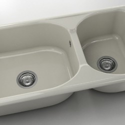  Mивка Classic 214, Polymer marble, 11 Сив гранит, с включен сифон  - Кухня