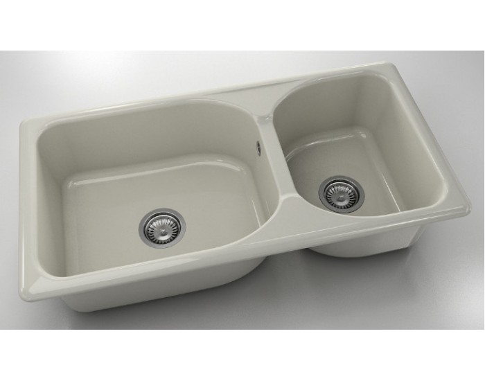 Mивка Classic 214, Polymer marble, 11 Сив гранит, с включен сифон