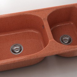  Mивка Classic 214, Granicite, 239 Dark selmon, с включен сифон  - Кухня