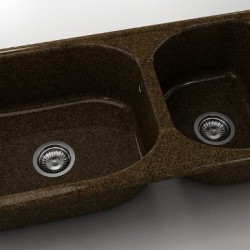  Mивка Classic 214, Granicite, 349 Sandstone, с включен сифон  - Кухня