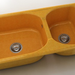  Mивка Classic 214, Granicite, 910 Camel, с включен сифон  - Кухня