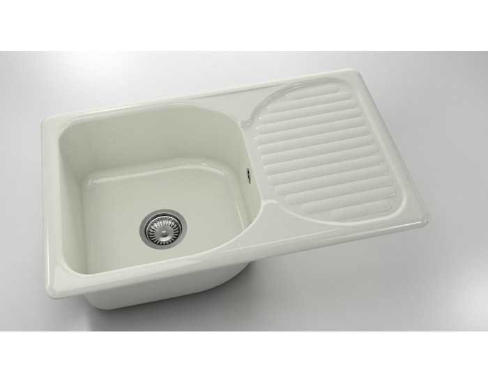 Mивка Classic 215, Polymer Marble, 02 Полярен гранит, с включен сифон