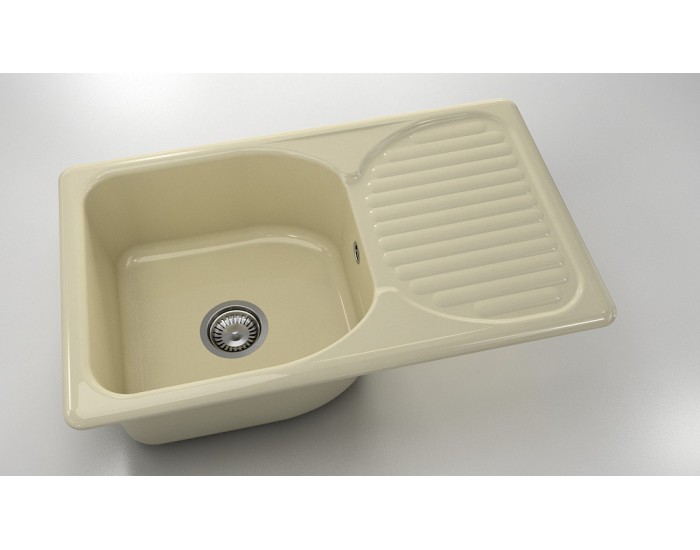 Mивка Classic 215, Polymer Marble, 03 Жасмин, с включен сифон