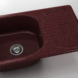  Mивка Classic 215, Granicite, 100 Bordo, с включен сифон  - Кухня