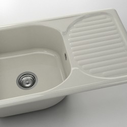  Mивка Classic 215, Polymer Marble, 11 Сив гранит, с включен сифон  - Кухня