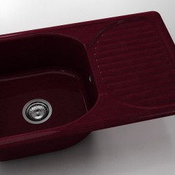  Mивка Classic 215, Polymer Marble, 15 Кадифе, с включен сифон  - Кухня