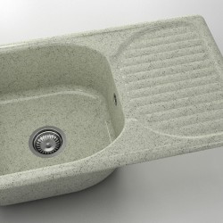  Mивка Classic 215, Granicite, 210 Pewter, с включен сифон  - Кухня