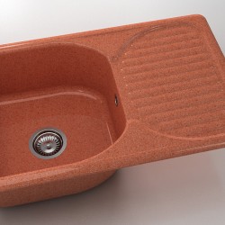  Mивка Classic 215, Granicite, 239 Dark selmon, с включен сифон  - Кухня