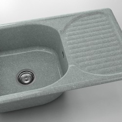  Mивка Classic 215, Granicite, 259 Platina, с включен сифон  - Кухня