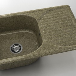  Mивка Classic 215, Granicite, 330 Walnut Toffee, с включен сифон  - Кухня