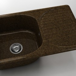  Mивка Classic 215, Granicite, 349 Sandstone, с включен сифон  - Кухня