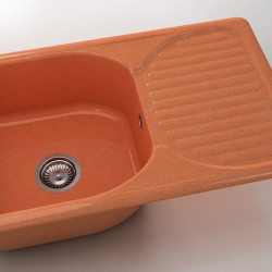  Mивка Classic 215, Granicite, 829 Siberian Wallflower, с включен сифон  - Кухня