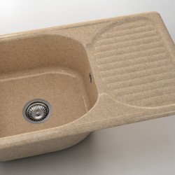  Mивка Classic 215, Granicite, 860 Pink pastel, с включен сифон  - Кухня