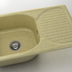  Mивка Classic 215, Granicite, 879 Cocoa cream, с включен сифон  - Кухня