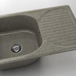  Mивка Classic 215, Granicite, 940 Space Gray, с включен сифон  - Кухня