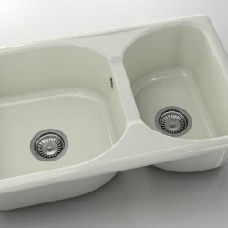  Mивка Classic 216, Granicite, 02 Полярен гранит, с включен сифон  - Кухня