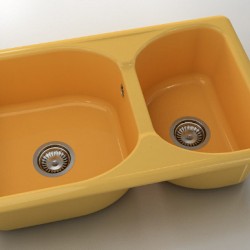  Mивка Classic 216, Polymer marble, 06 Андалусия, с включен сифон  - Кухня