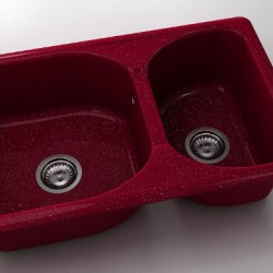  Mивка Classic 216, Polymer marble, 20 Сребрист виолет, с включен сифон  - Кухня