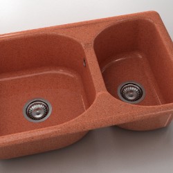  Mивка Classic 216, Granicite, 239 Dark selmon, с включен сифон  - Кухня