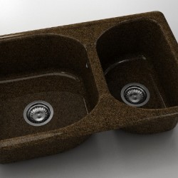  Mивка Classic 216, Granicite, 349 Sandstone, с включен сифон  - Кухня