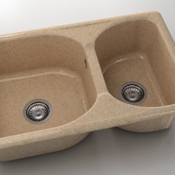  Mивка Classic 216, Granicite, 860 Pink pastel, с включен сифон  - Кухня