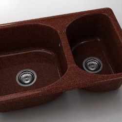  Mивка Classic 216, Granicite, 939 Brick wall, с включен сифон  - Кухня