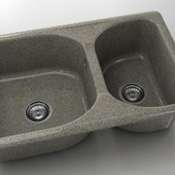  Mивка Classic 216, Granicite, 940 Space Gray, с включен сифон  - Кухня