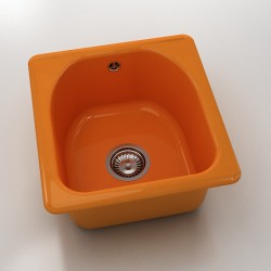 Мивка Classic 217, Polymer marble, 16 Оранж, с включен сифон - Мивки