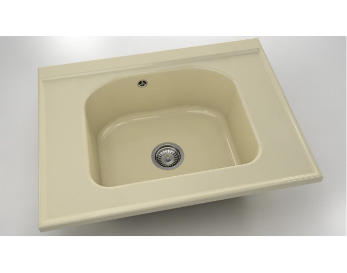 Mивка Classic 218, Polymer marble, 03 Жасмин, с включен сифон