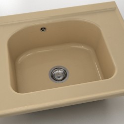  Mивка Classic 218, Polymer marble, 04 Розов оникс, с включен сифон  - Кухня