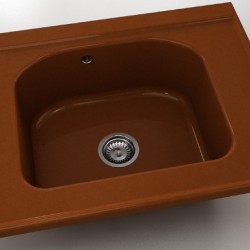  Mивка Classic 218, Polymer marble, 07 Азалия, с включен сифон  - Кухня