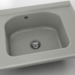  Mивка Classic 218, Polymer marble, 13 Инокс, с включен сифон  - Кухня