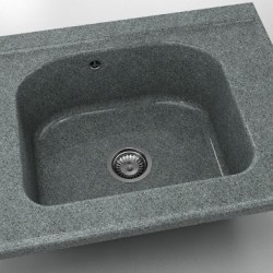  Mивка Classic 218, Granicite, 254 Slate, с включен сифон  - Кухня