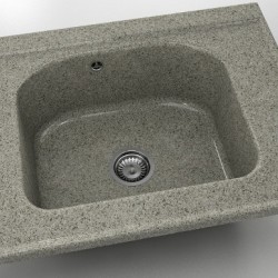  Mивка Classic 218, Granicite, 255 Tweed, с включен сифон  - Кухня