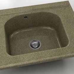  Mивка Classic 218, Granicite, 330 Walnut Toffee, с включен сифон  - Кухня