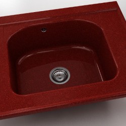  Mивка Classic 218, Granicite, 530 Firebrick, с включен сифон  - Кухня