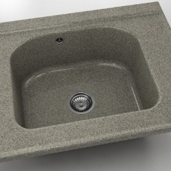  Mивка Classic 218, Granicite, 940 Space Gray, с включен сифон  - Кухня