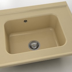  Mивка Classic 219, Polymer marble, 05 Капучино гранит, с включен сифон  - Кухня