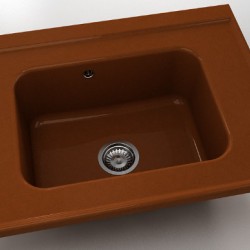  Mивка Classic 219, Polymer marble, 07 Азалия, с включен сифон  - Кухня