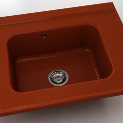  Mивка Classic 219, Polymer marble, 08 Калвадос, с включен сифон  - Кухня